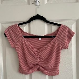 Pink Crop Top